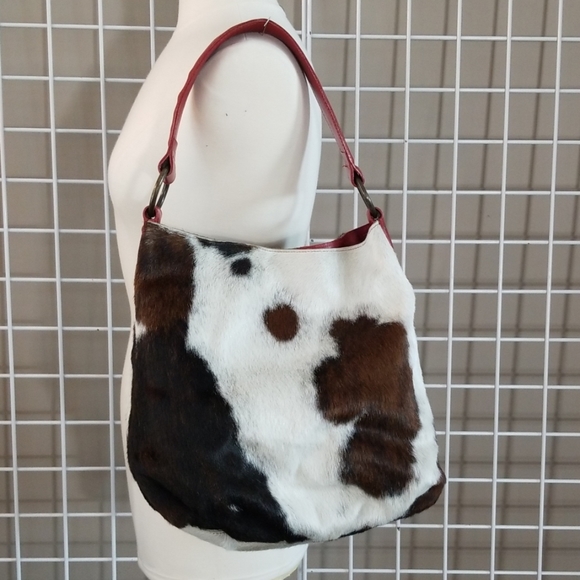 Maurizio Taiuti Handbags - Maurizio Taiuti Pony Calf Hair Leather Handle  Bag